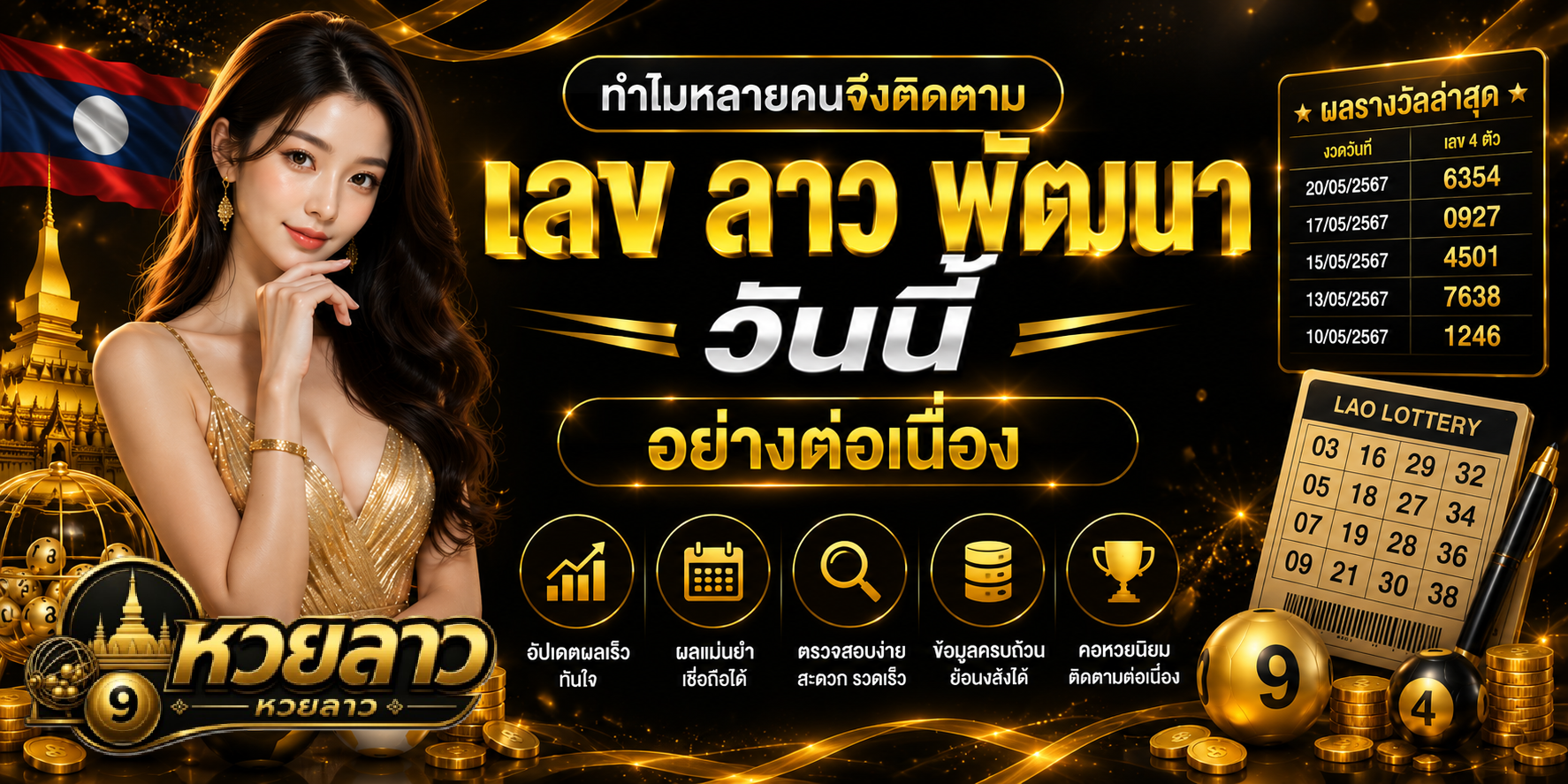 เลข ลาว พัฒนา วัน นี้